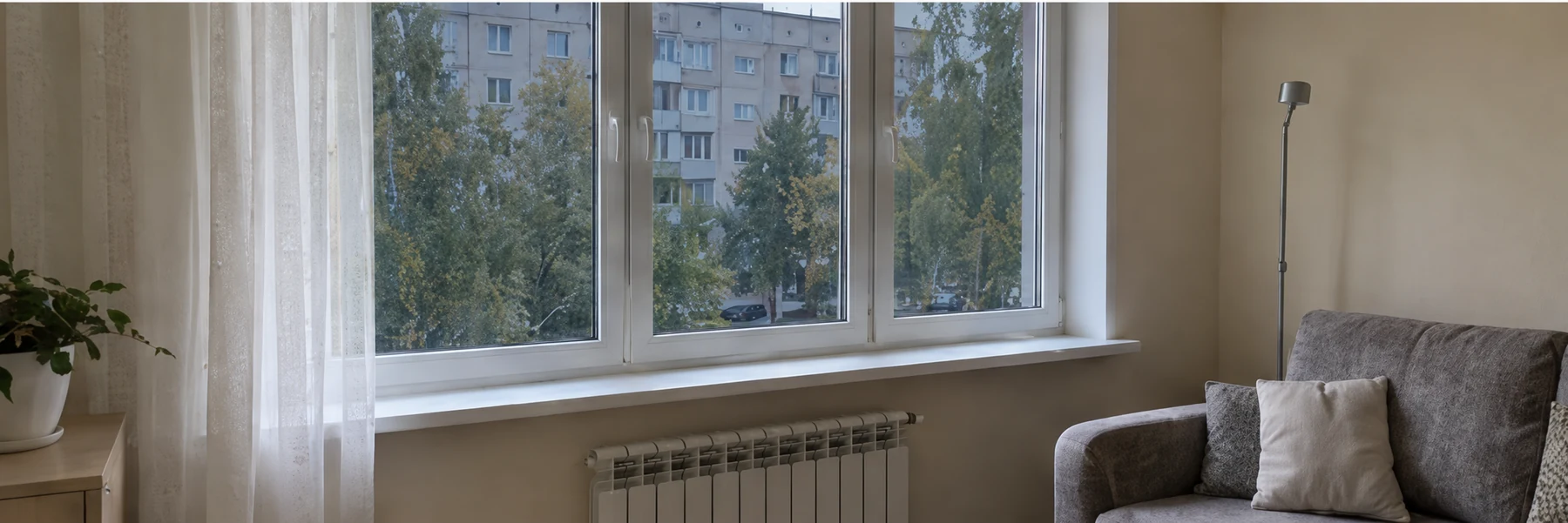Окна с тонировочной пленкой в квартире
